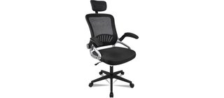Silla de oficina ergonómica con reposacabezas