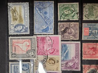 Colección sellos colonias británicas centenarios.