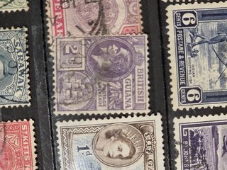 Colección sellos colonias británicas centenarios.