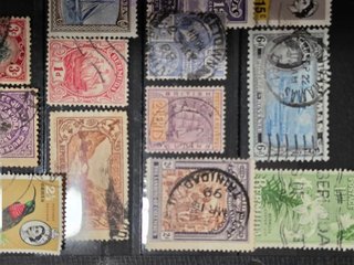 Colección sellos colonias británicas centenarios.