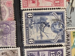 Colección sellos colonias británicas centenarios.