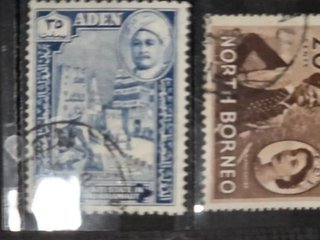 Colección sellos colonias británicas centenarios.