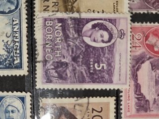 Colección sellos colonias británicas centenarios.