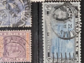 Colección sellos colonias británicas centenarios.
