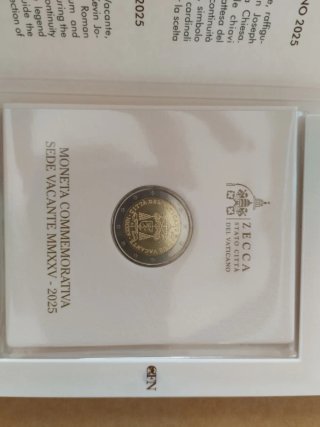 Coincard 2€ Vaticano 2025 Sede Vacante