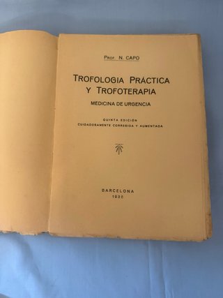 Libro TROFOLOGIA PRACTICA Y TROLOTERAPIA