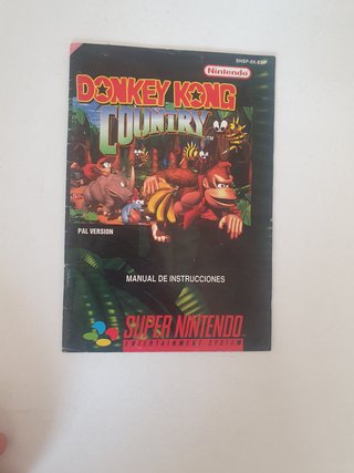 DONKEY KONG COUNTRY SNES COMPLETO ORIGINAL ESPAÑOL