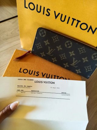 Cartera Louis Vuitton Marrón y Rosa