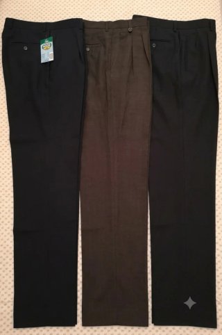 Lote 3 Pantalones Pinzas Hombre
