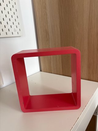 Estantería Cubo Roja Ikea
