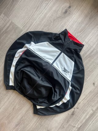 Reebok Chaqueta Track M Negra Vintage 90s Y2k