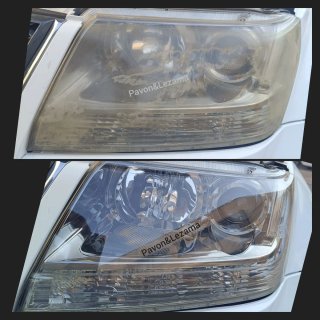 Pulido de faros con aplicación de laca a domicilio