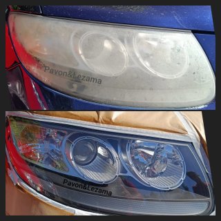 Pulido de faros con aplicación de laca a domicilio