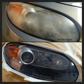 Pulido de faros con aplicación de laca a domicilio