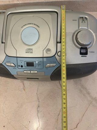 Radio CD Cassette Grunkel RCD-3510M Plata