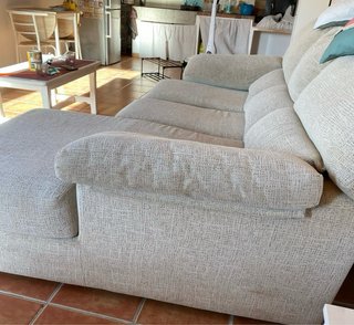 Sofá modular chaise long beige 2,45m