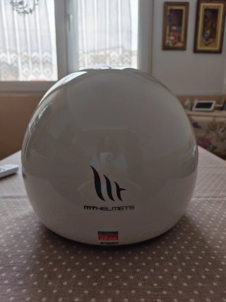 Casco Moto MT Helmets Blanco