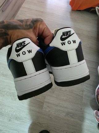 Nike Air Force 1 Negras, Azules y Blancas