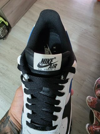 Nike Air Force 1 Negras, Azules y Blancas