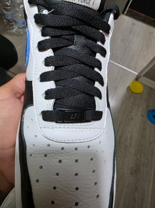 Nike Air Force 1 Negras, Azules y Blancas
