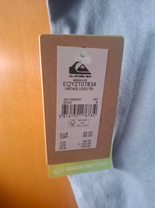 Camiseta Quiksilver Talla S Azul