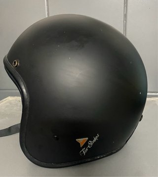 Casco Moto Custom Negro