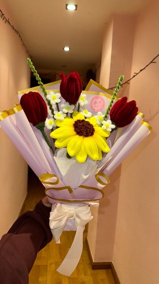 Ramo de Flores de Limpiapipas