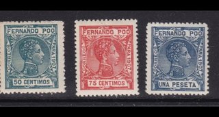 Fernando Poo 1907 Alfonso XIII Guinea Sellos MNH