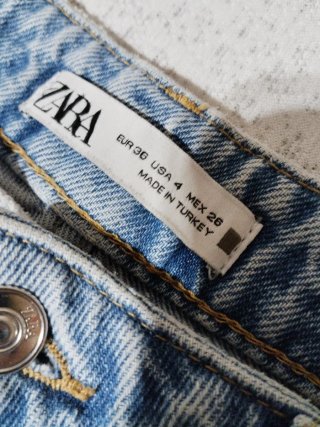 Vaqueros Zara Mujer Azul Talla 36