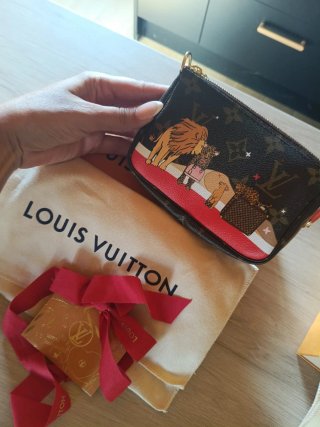 Cartera Louis Vuitton Marrón y Roja