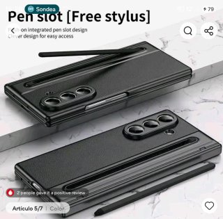 Funda Samsung Galaxy Z Fold 6 Negra.