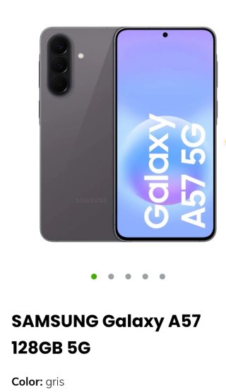Samsung Galaxy A57 128GB 5G Gris