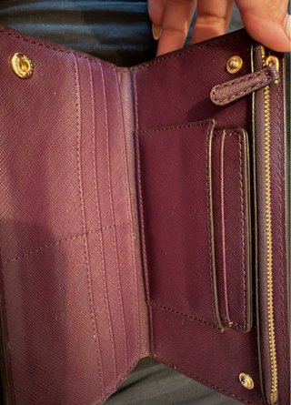 Cartera Michael Kors Morada Metálica