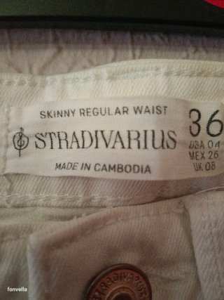 Pantalones Stradivarius pitillo mujer talla 36