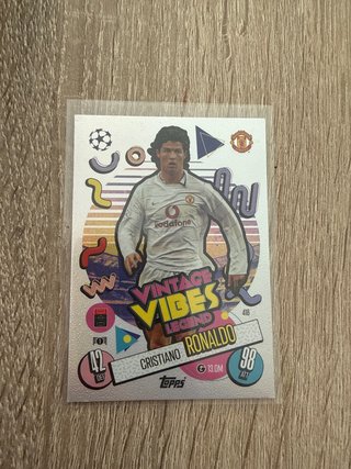 Carta Fútbol Cristiano Ronaldo Vintage Vibes Legen