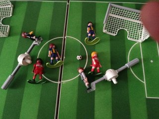 Futbolín plegable Playmobil