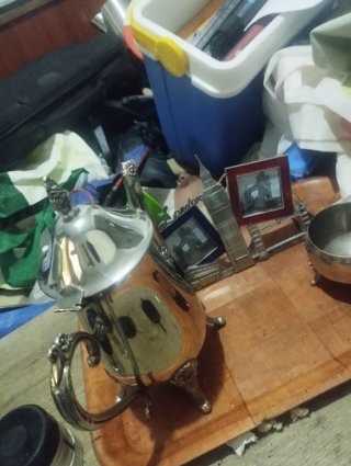 Tetera de plata antigua
