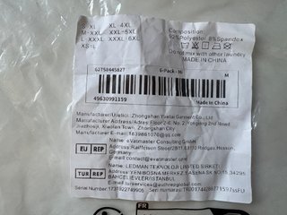 6 boxers hombre talla M a estrenar
