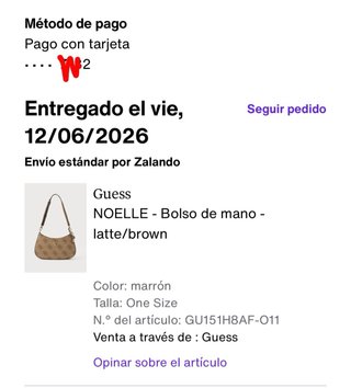 Bolso Guess Marrón/Beige Monogram