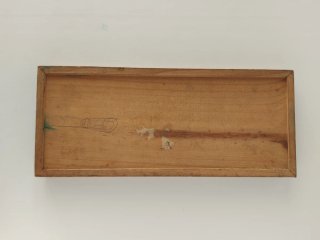 Caja de Acuarelas Antigua de Madera