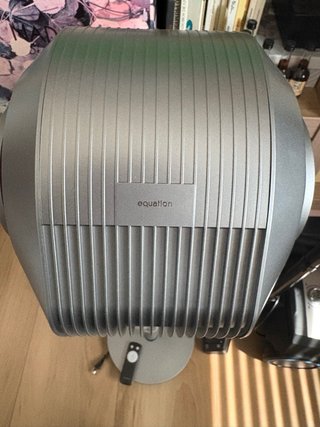 Ventilador Equation Plata y Rojo