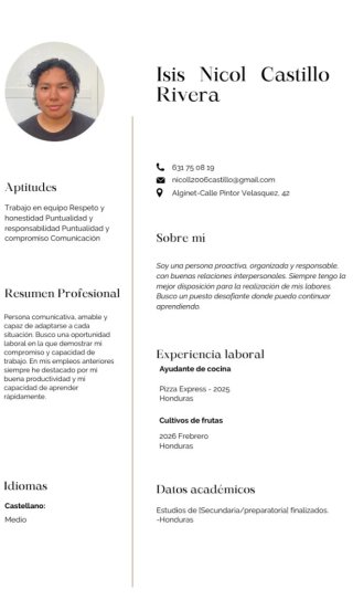 Busco trabajo de interna