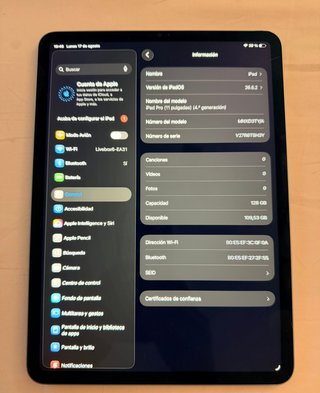 iPad Pro 11 4ta Gen 128GB Plata