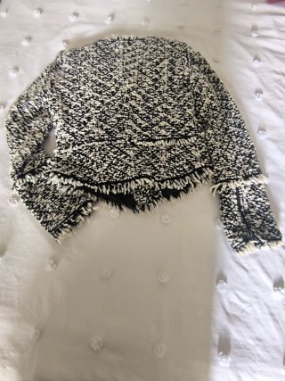 Chaqueta Tweed Negra y Blanca