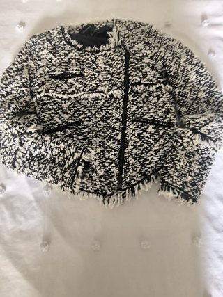Chaqueta Tweed Negra y Blanca