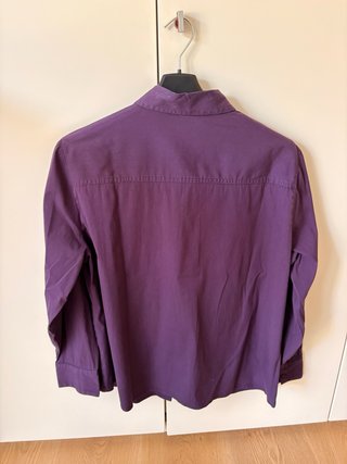 Camicia Elena Miro viola con fiocco