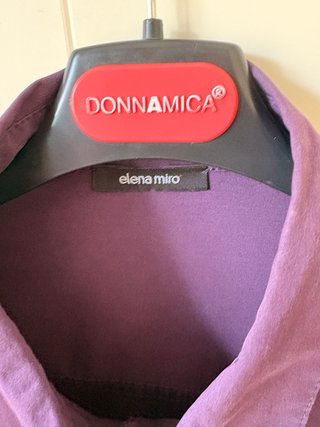 Camicia Elena Miro viola con fiocco
