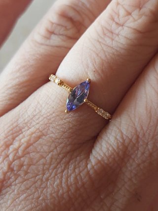 Anillo Tanzanita Marquise