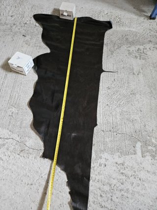 Scampolo vera pelle marrone scuro