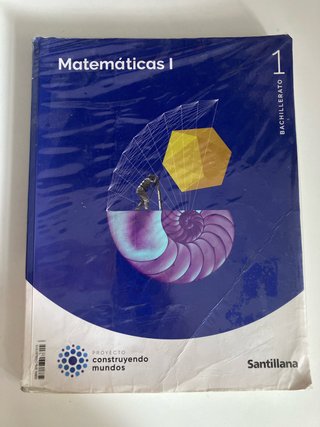 Libro Matemáticas I 1 Bachillerato Santillana
